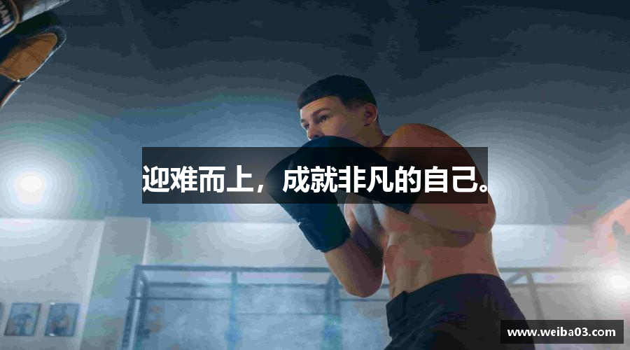 迎难而上，成就非凡的自己。